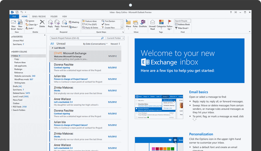 Microsoft Exchange Email